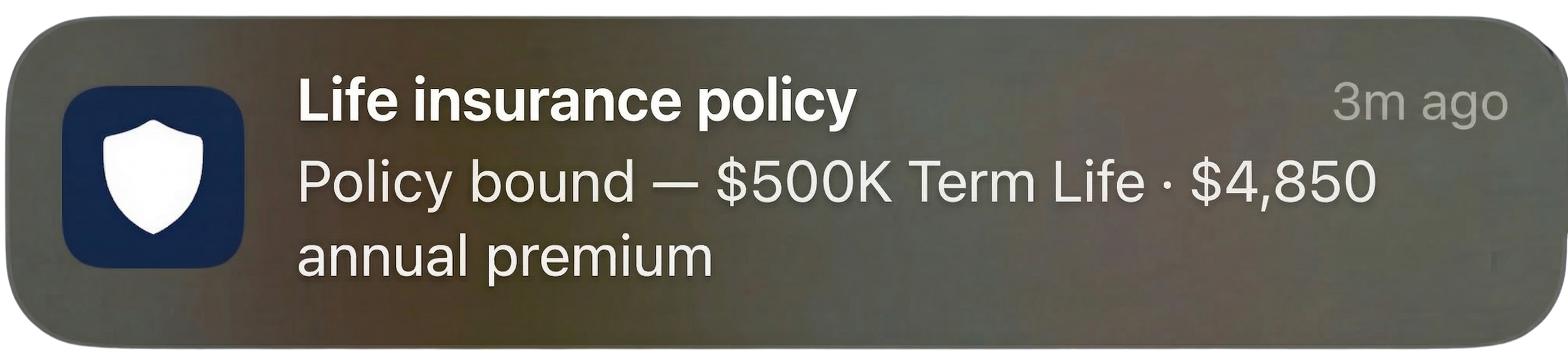 Payment notification preview showing automated client billing